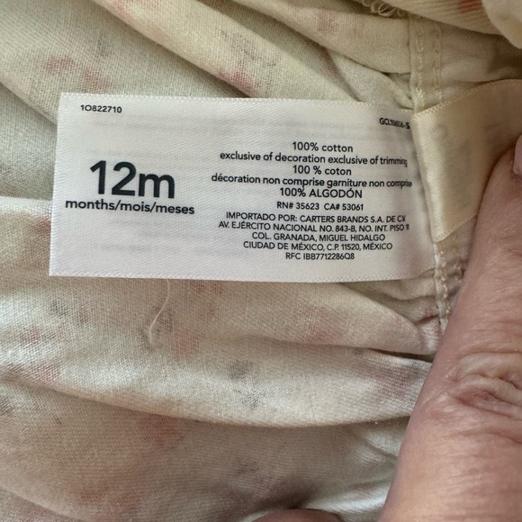 NWT OshKosh Floral Jumper with Matching Onsie - Picture 9 of 9